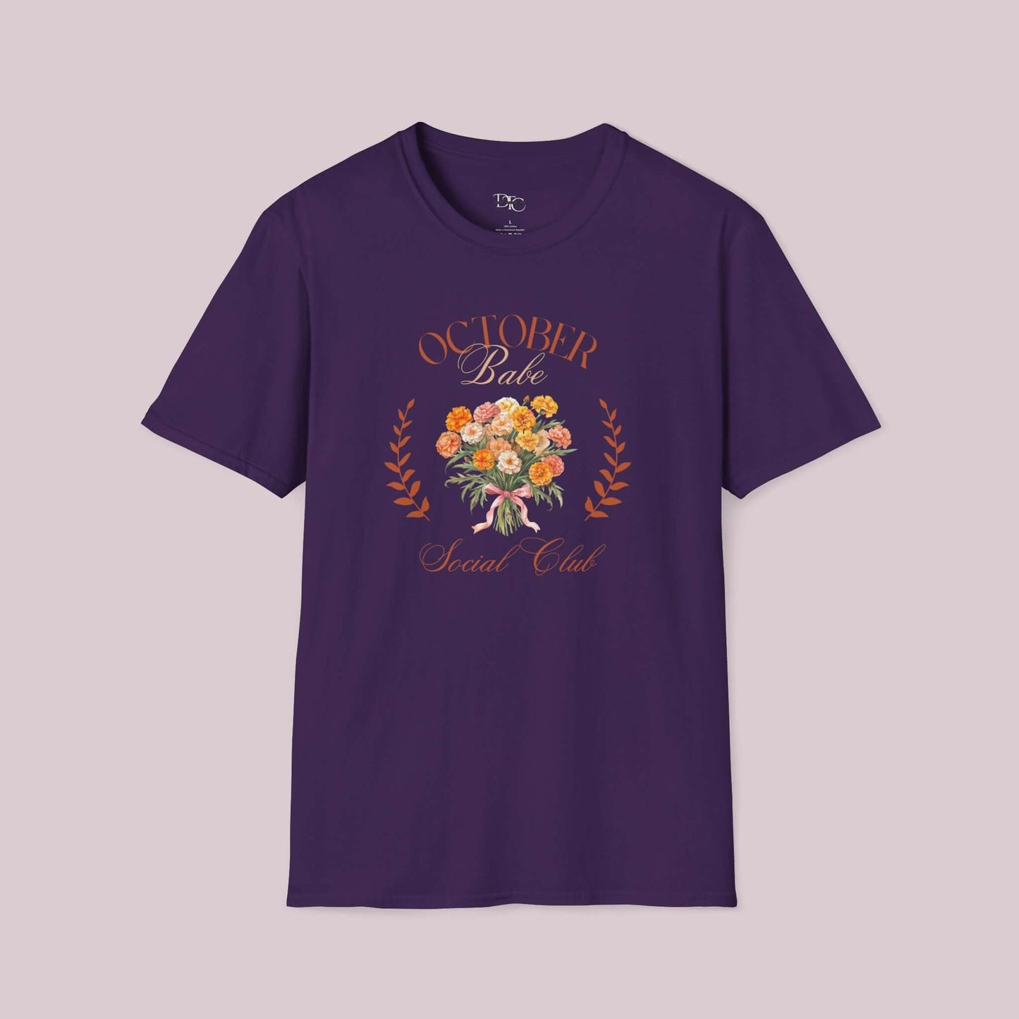 October Birth Month Social Club Graphic T-Shirt