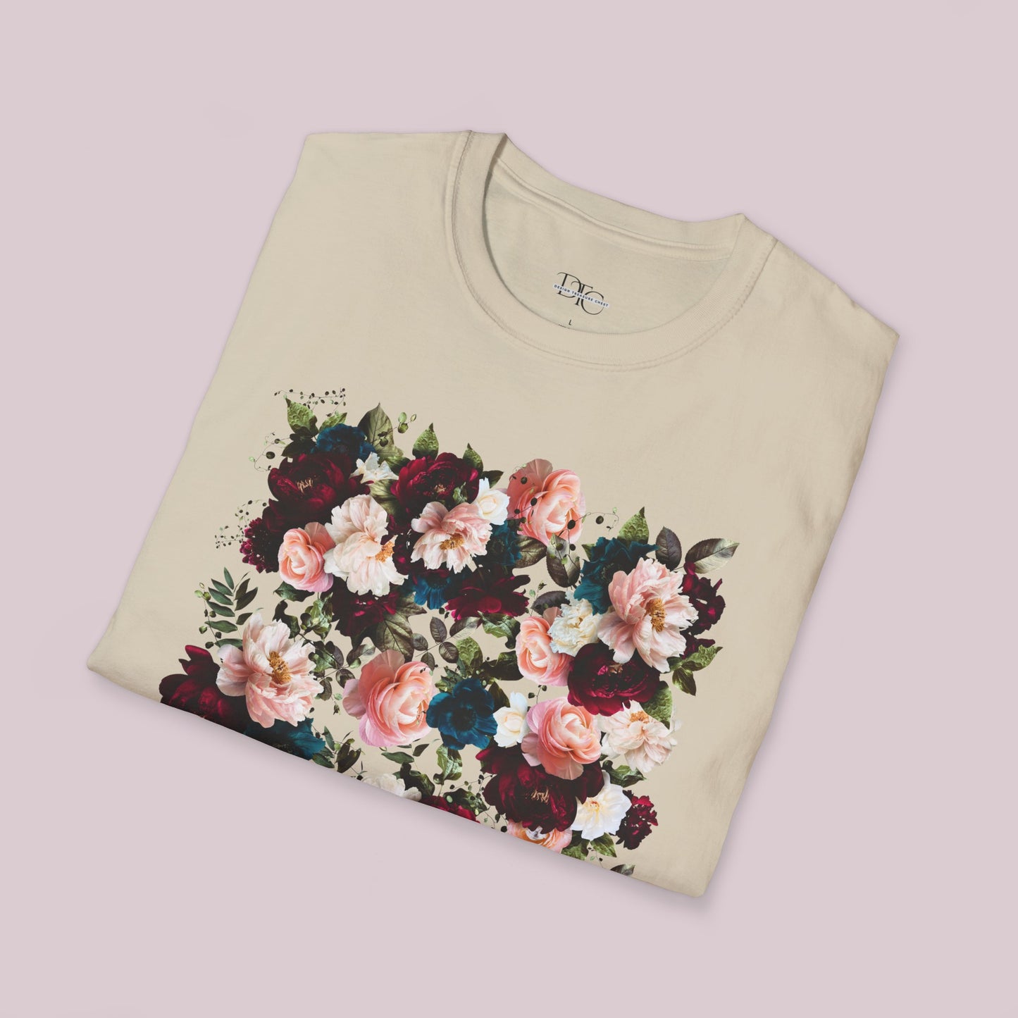 Boho Raspberry Flowers Graphic T-Shirt