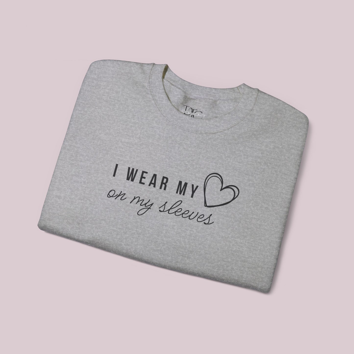 "I Wear my Heart on my Sleeves" Sweatshirt with Customized Kid Names