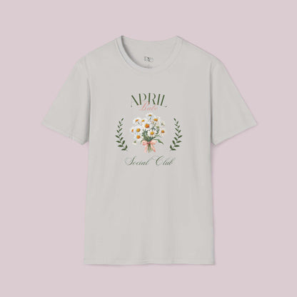 April Birth Month Social Club Graphic T-Shirt