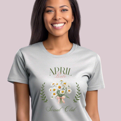 April Birth Month Social Club Graphic T-Shirt