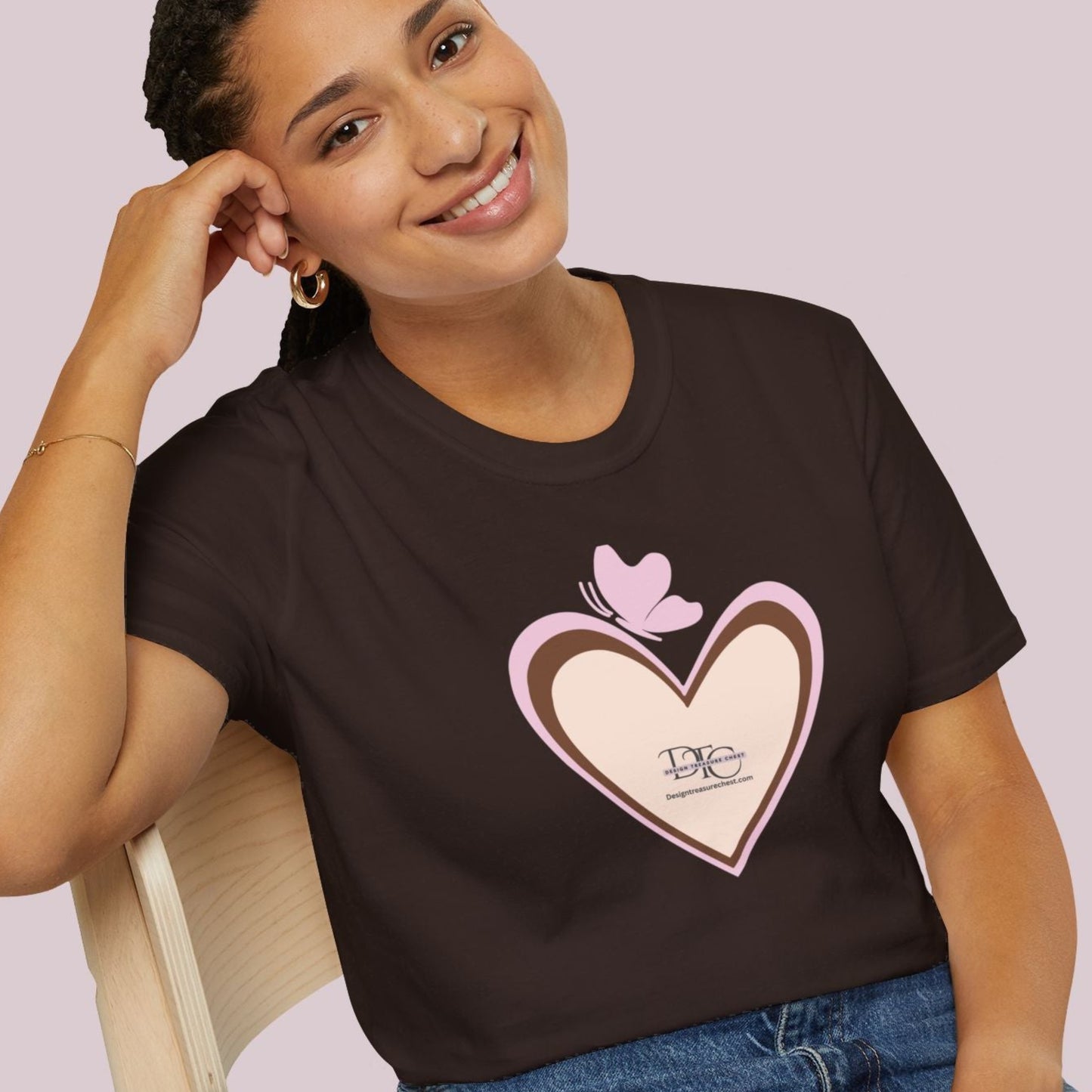 Boho Heart Graphic T-Shirt | Promotional Tee