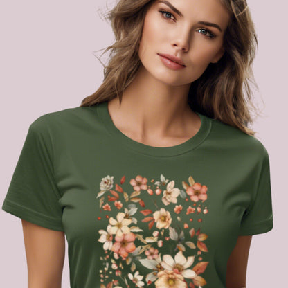 Boho Wildflowers Graphic T-Shirt