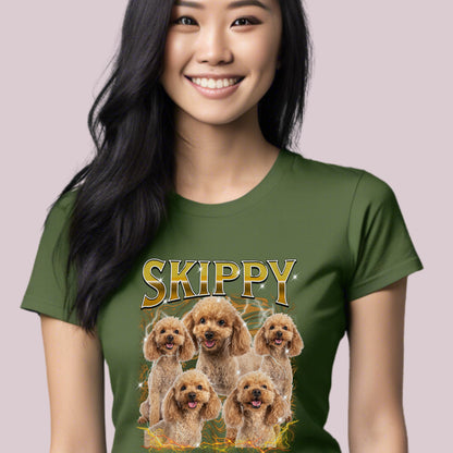 Custom Bootleg Pet Photos T-Shirt