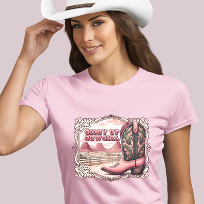 "Giddy Up Cowgirl" Graphic T-shirt