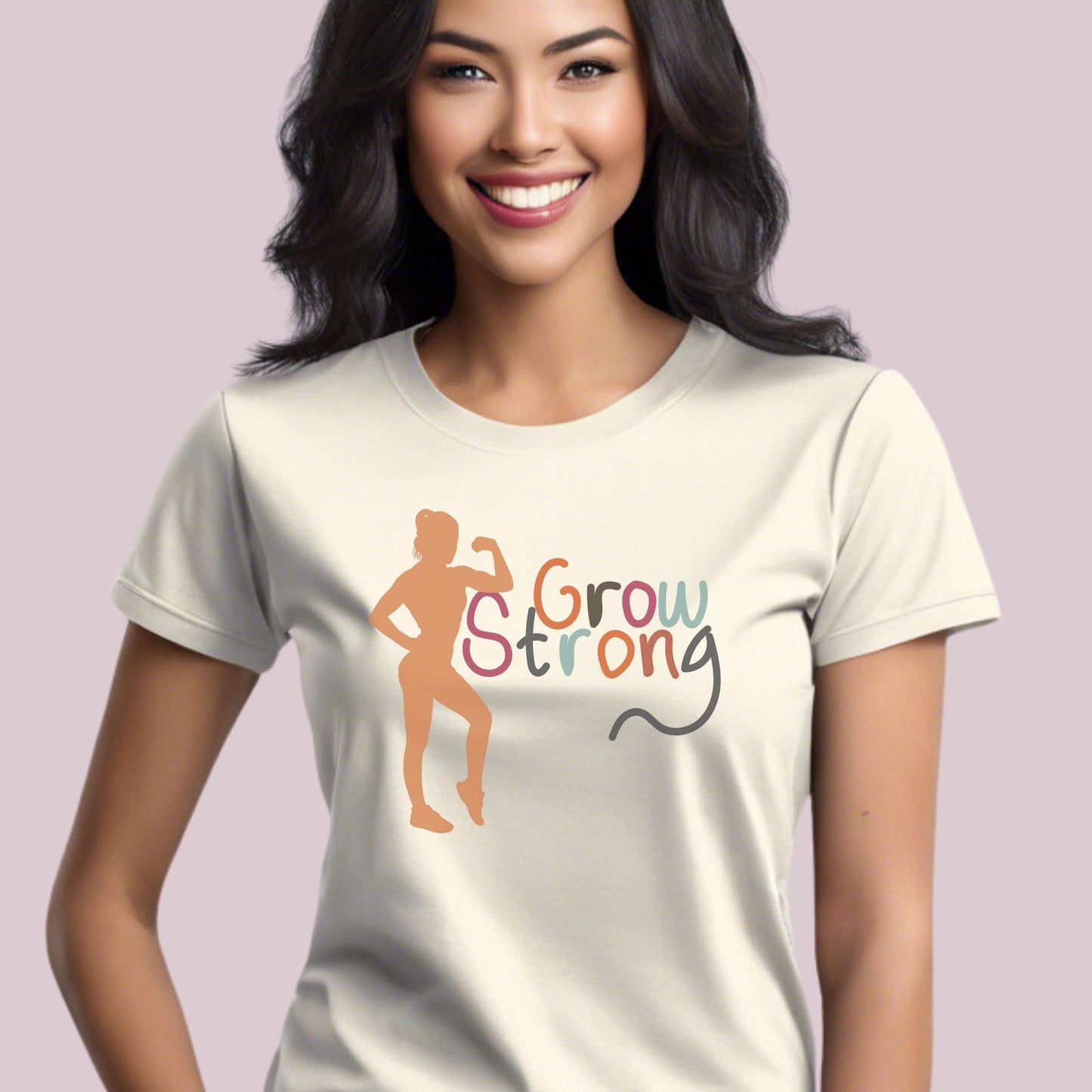 "Grow Strong" Women Graphic T-Shirt