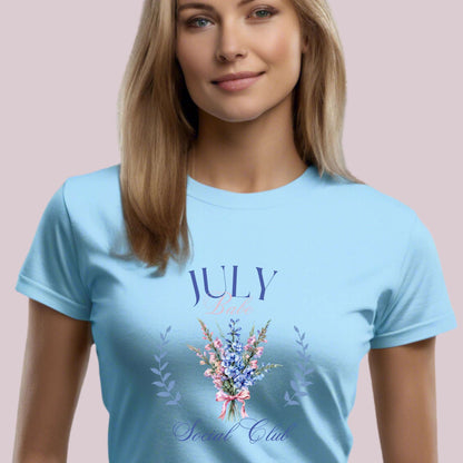 July Birth Month Social Club Graphic T-Shirt