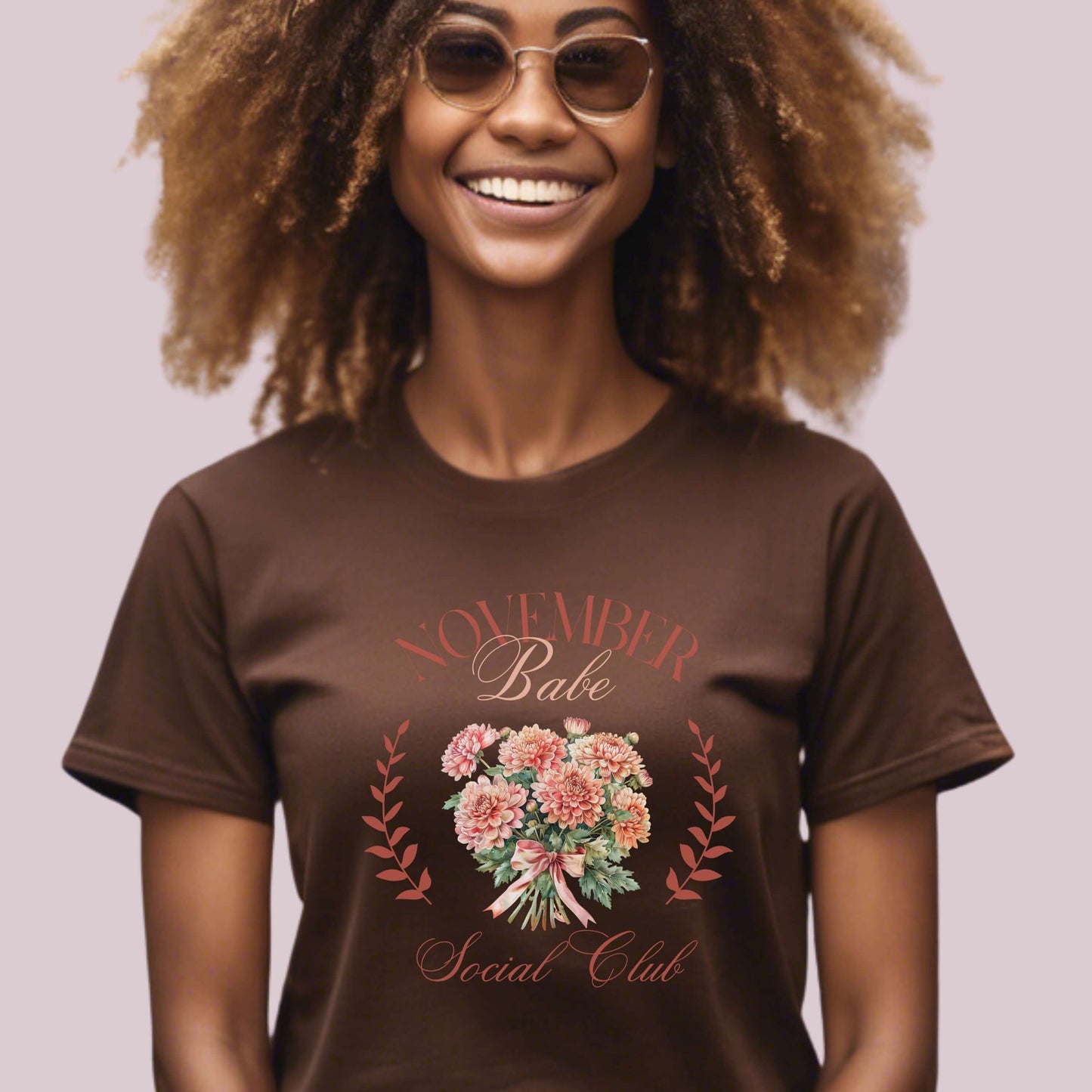 November Birth Month Social Club Graphic T-Shirt