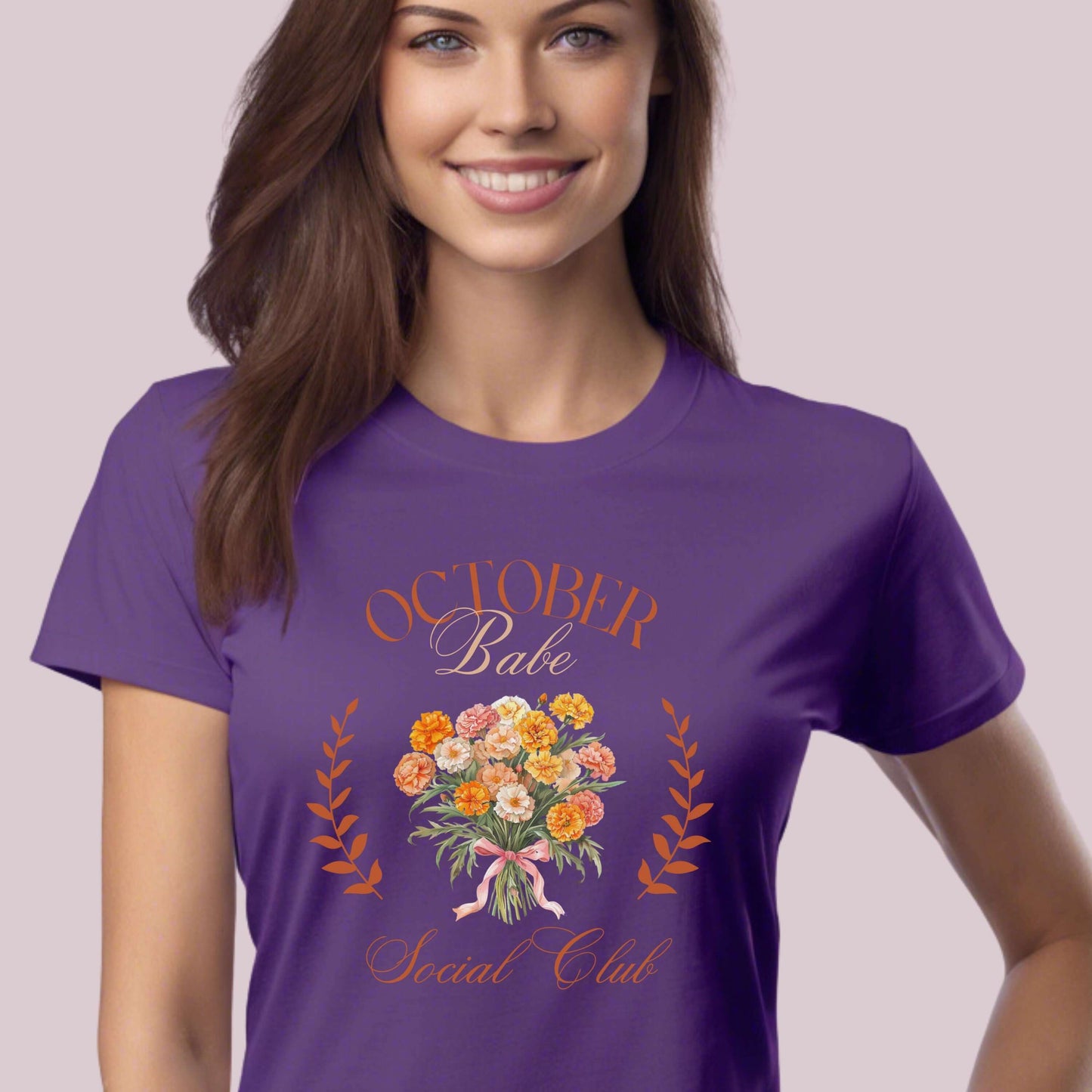 October Birth Month Social Club Graphic T-Shirt