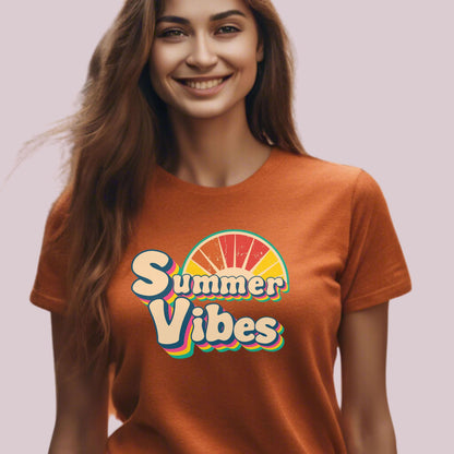 "Summer Vibes" Retro Graphic T-Shirt